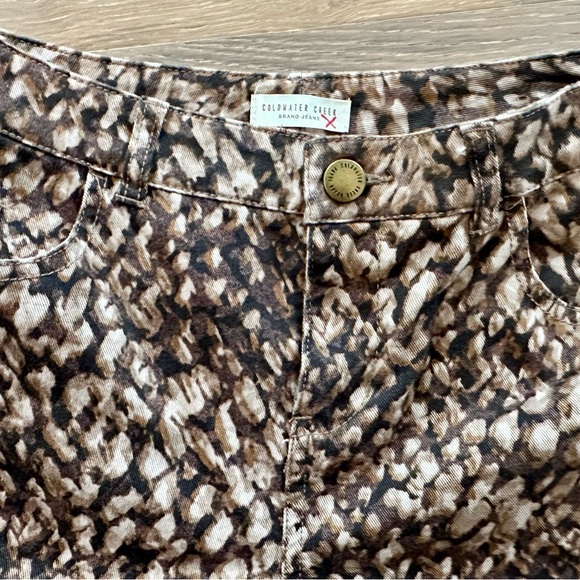 Coldwater Creek Animal Print Jean P8 - Picture 2 of 4